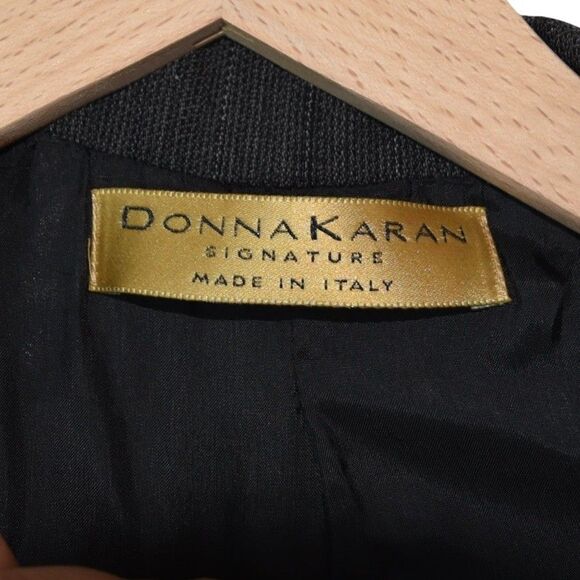 Vintage Donna Karan Signature Blazer 40 R Made in Italy 100% Wool Double Breast - Picture 9 of 10